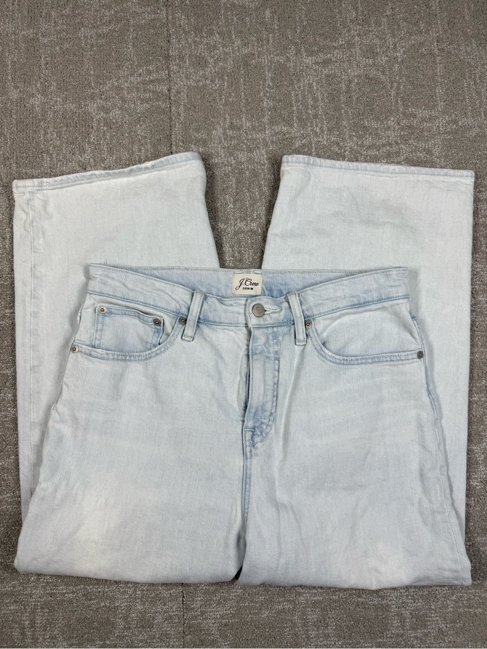 J. Crew Slim Wide Leg Boho Light Blue Wash Jean Women Size 29P